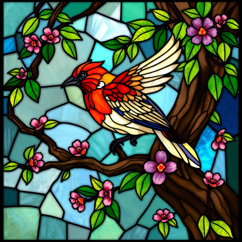 stain-glass-drawing generated image