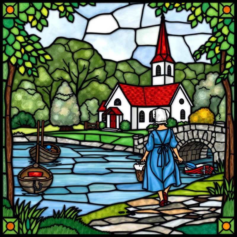 stain-glass-drawing generated image