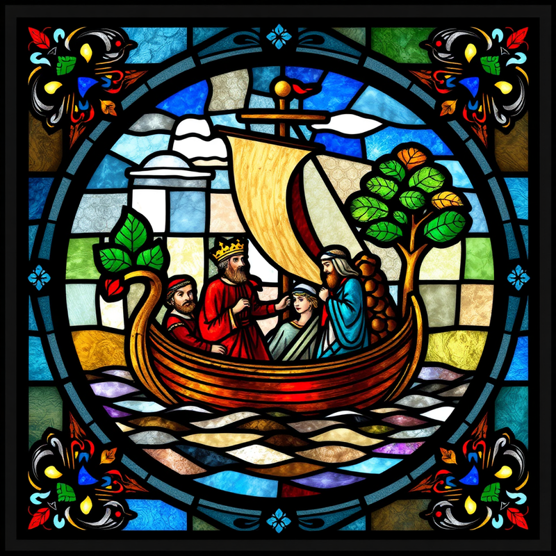 stain-glass-drawing generated image