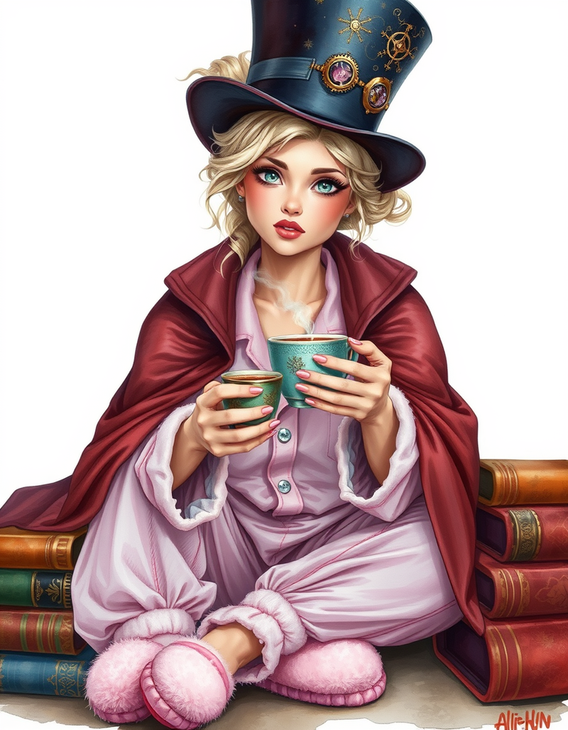 steampunk-fantasy-character-illustration generated image