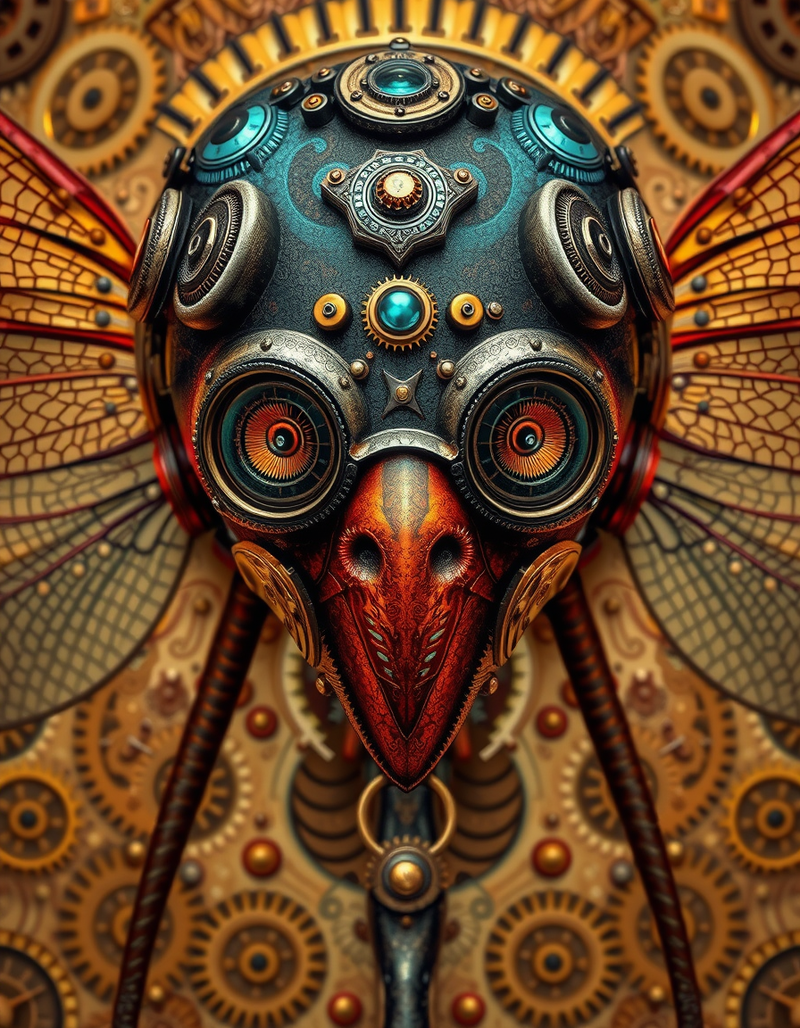 steampunk-wallpaper generated image