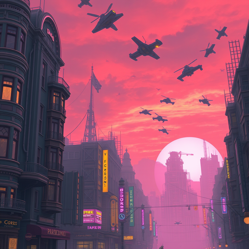 style-of-futuristic-urbanity generated image