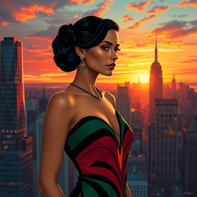 subject-painted-by-tamara-de-lempicka-with-sleek-stylized-figures-art-deco-elegance-and-rich-vibrant-colors generated image