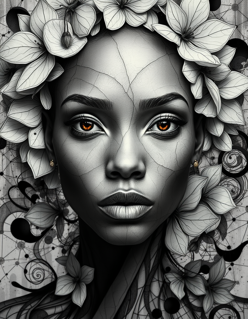 surreal-hyper-realistic-portrait-in-a-geometric-abstract-form generated image