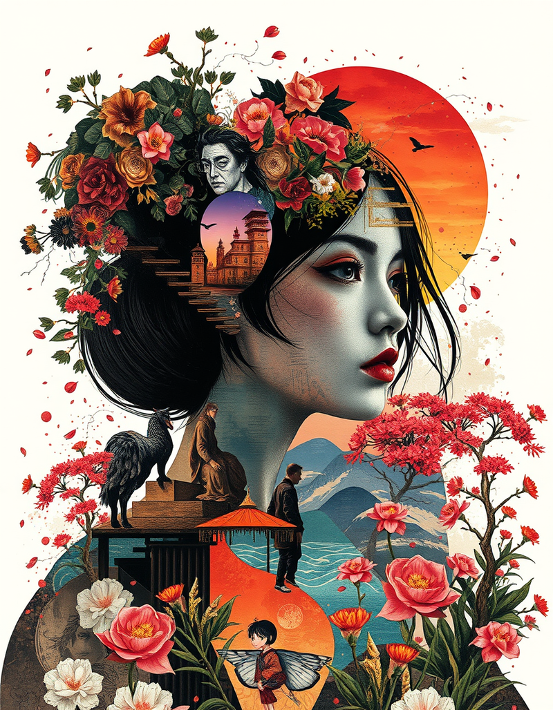 ukiyo-e-abstract generated image