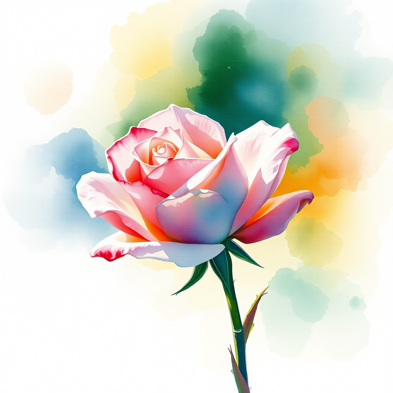 watercolor-mosque-minar generated image