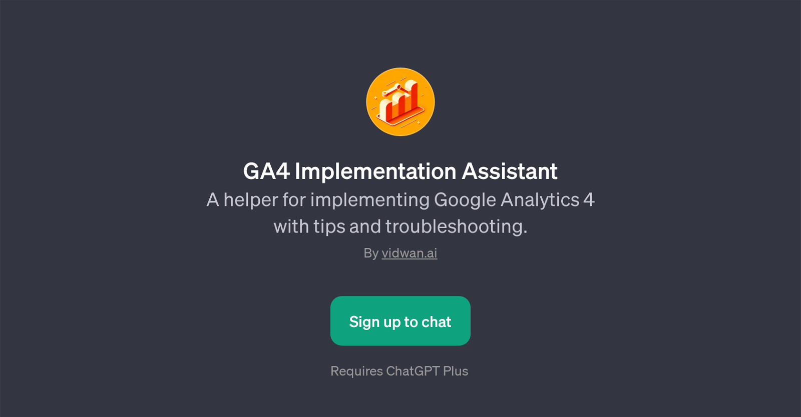 GA4 Implementation Assistant website