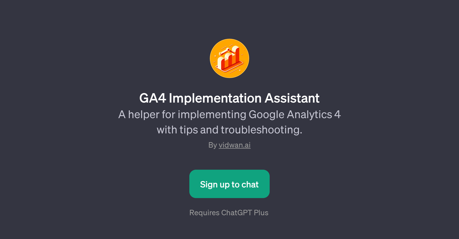 GA4 Implementation Assistant website