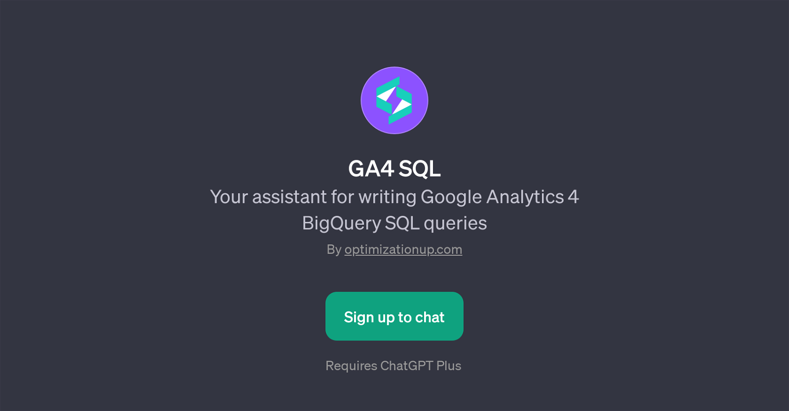 GA4 SQL website