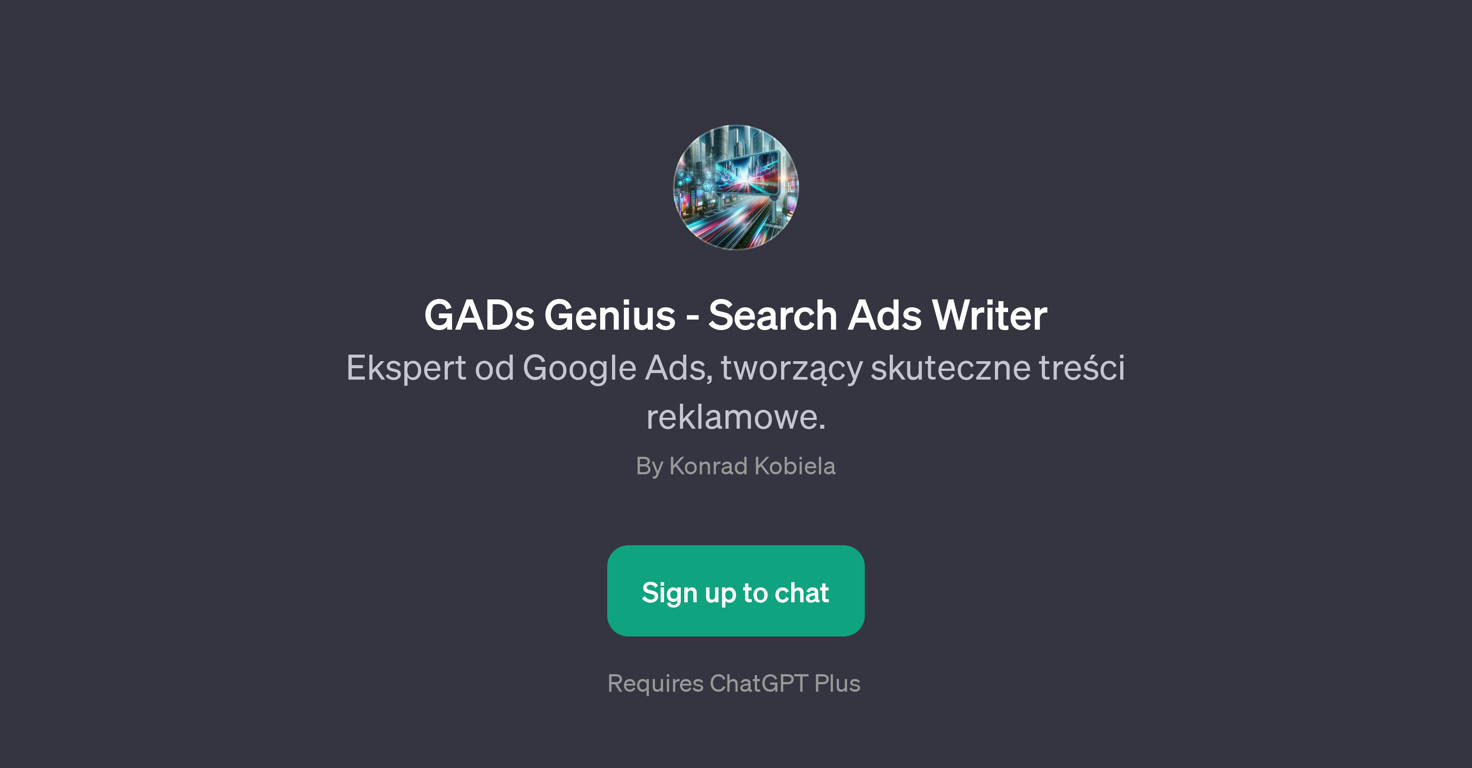 GADs Genius - Search Ads Writer website