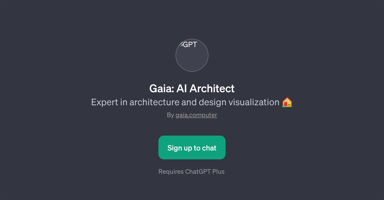 Gaia: AI Architect website