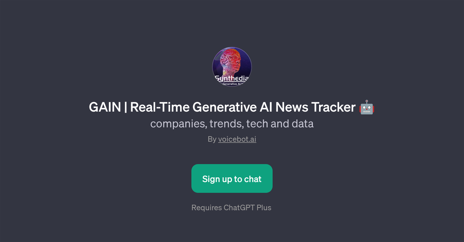 GAIN | Real-Time Generative AI News Tracker website