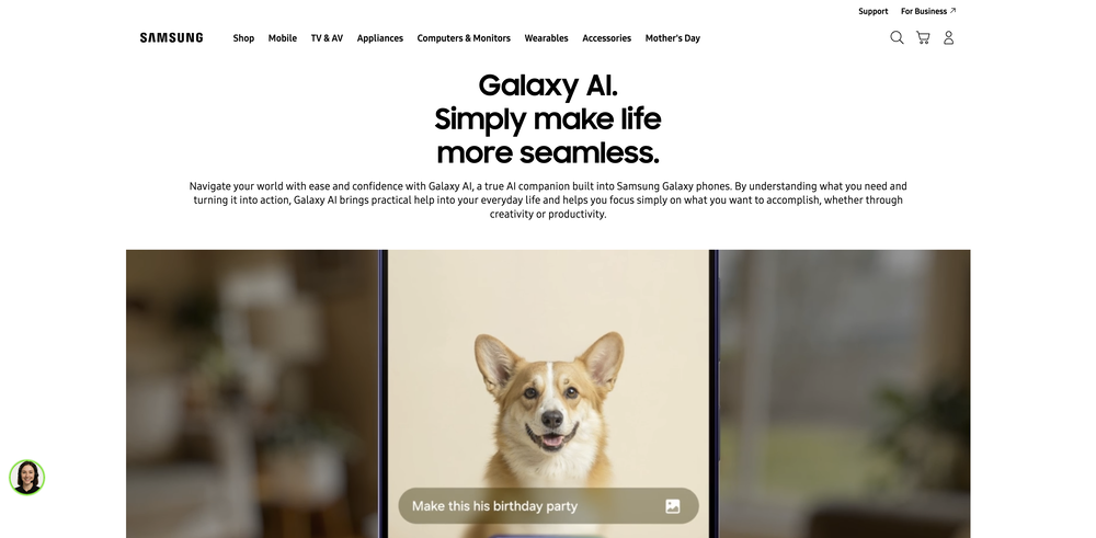 Galaxy AI website