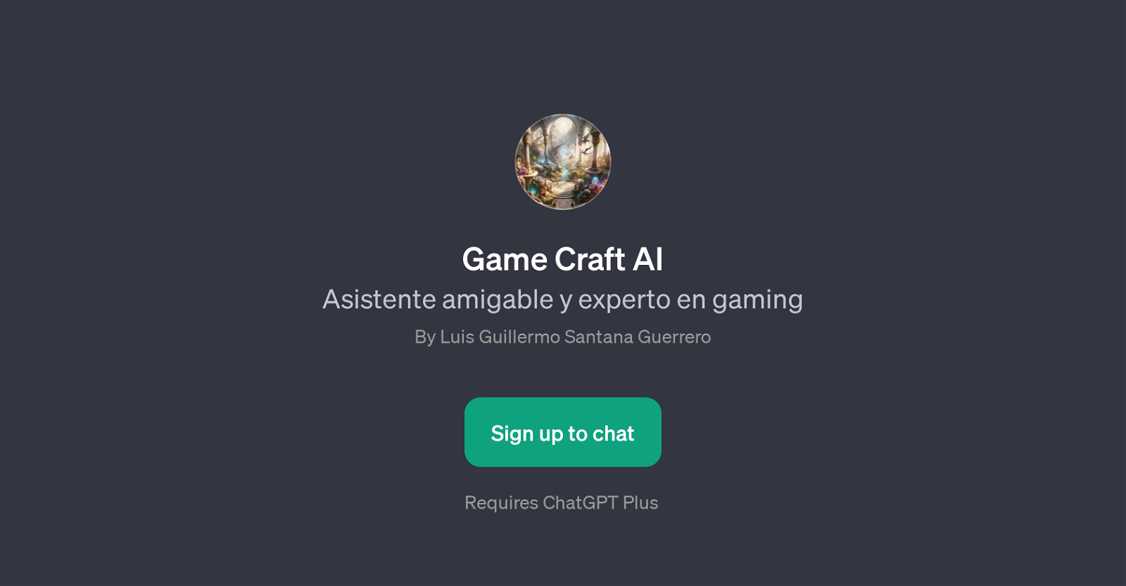 Game Craft AI website