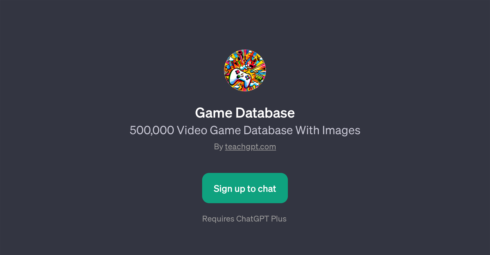 Game Database website