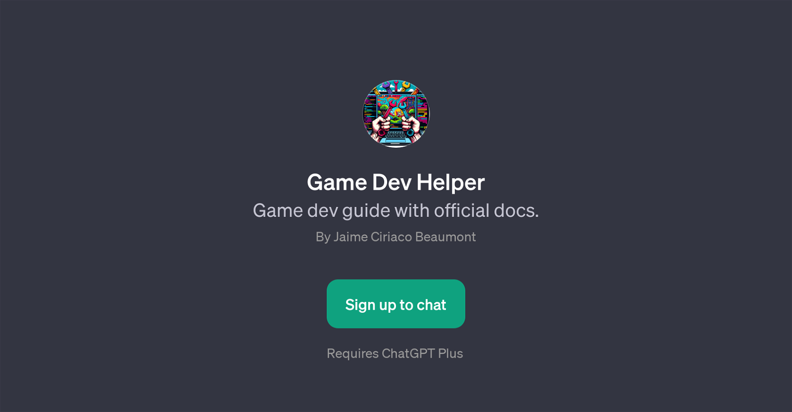 Game Dev Helper website