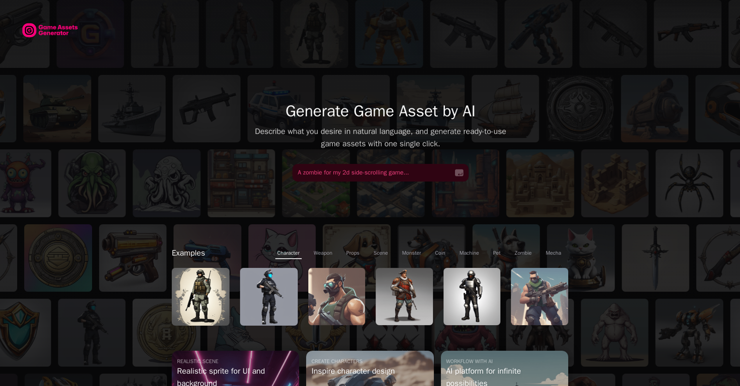 Game-Generator website