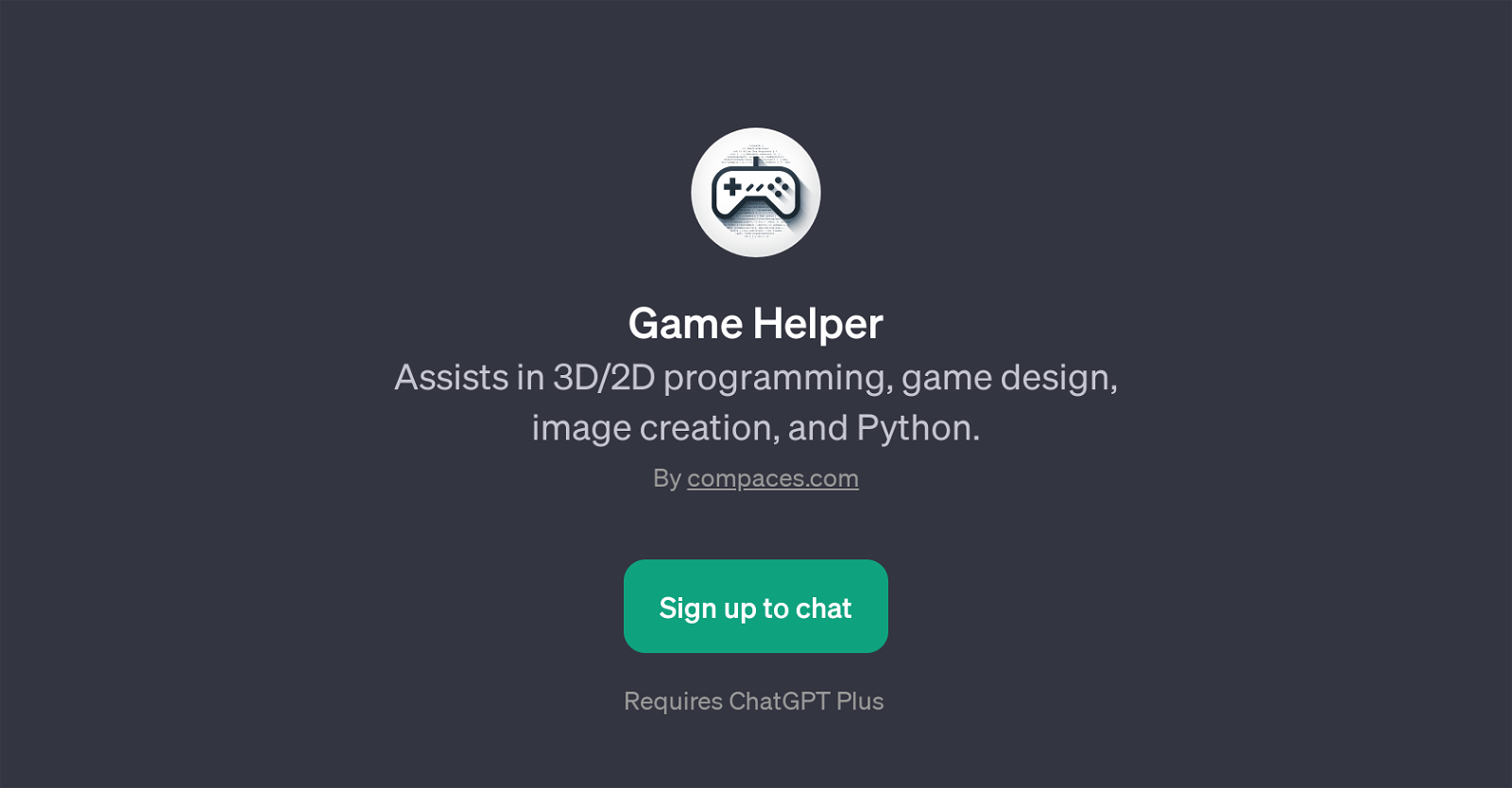 Game Helper website