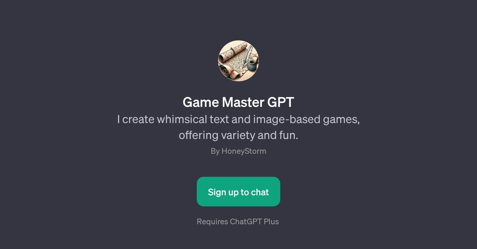 Game Master GPT website