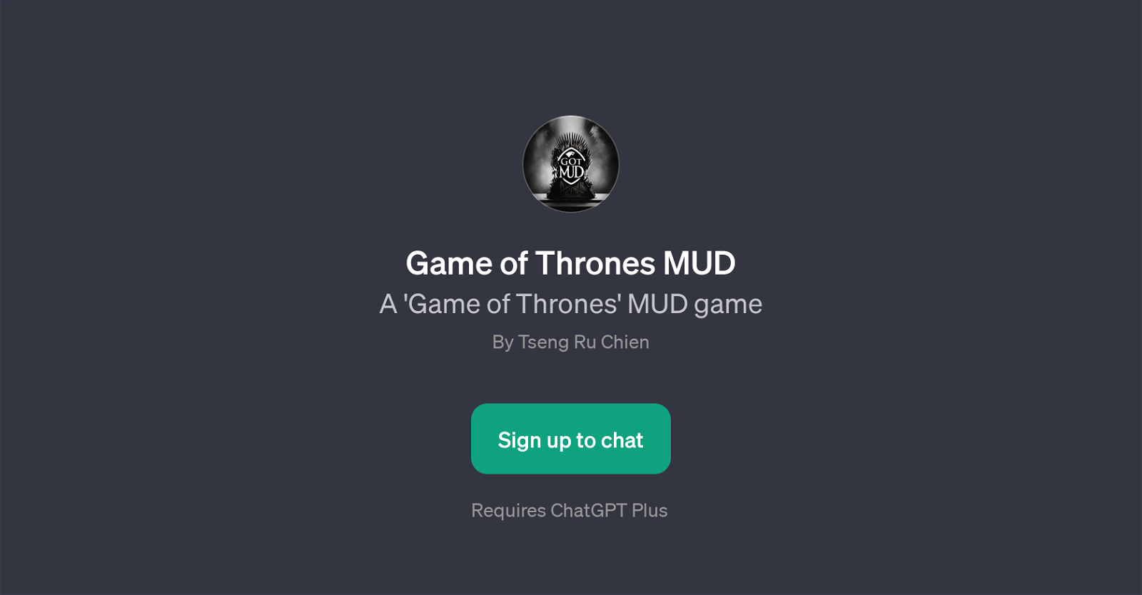 Game of Thrones MUD website