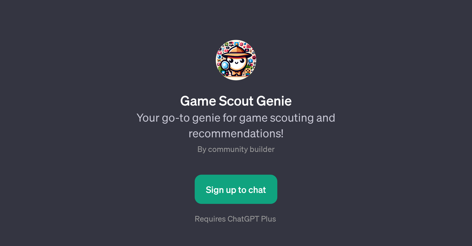 Game Scout Genie website