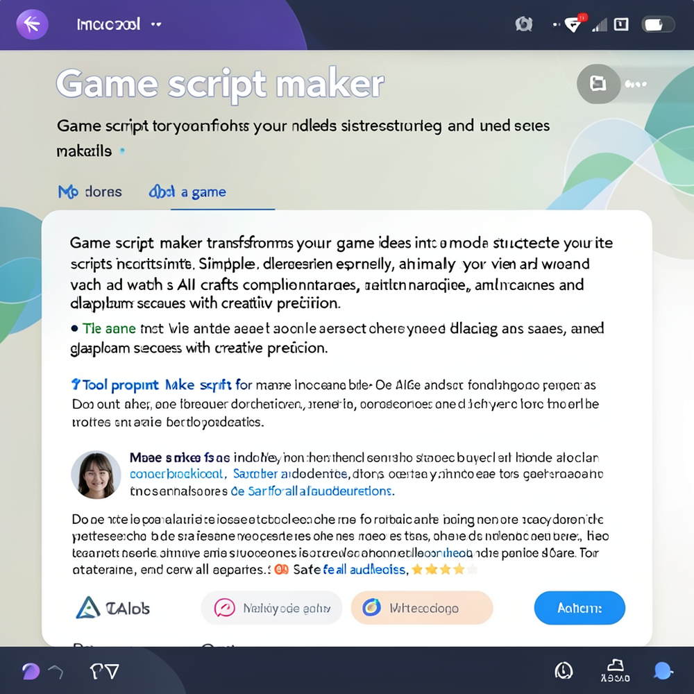 Game script maker website
