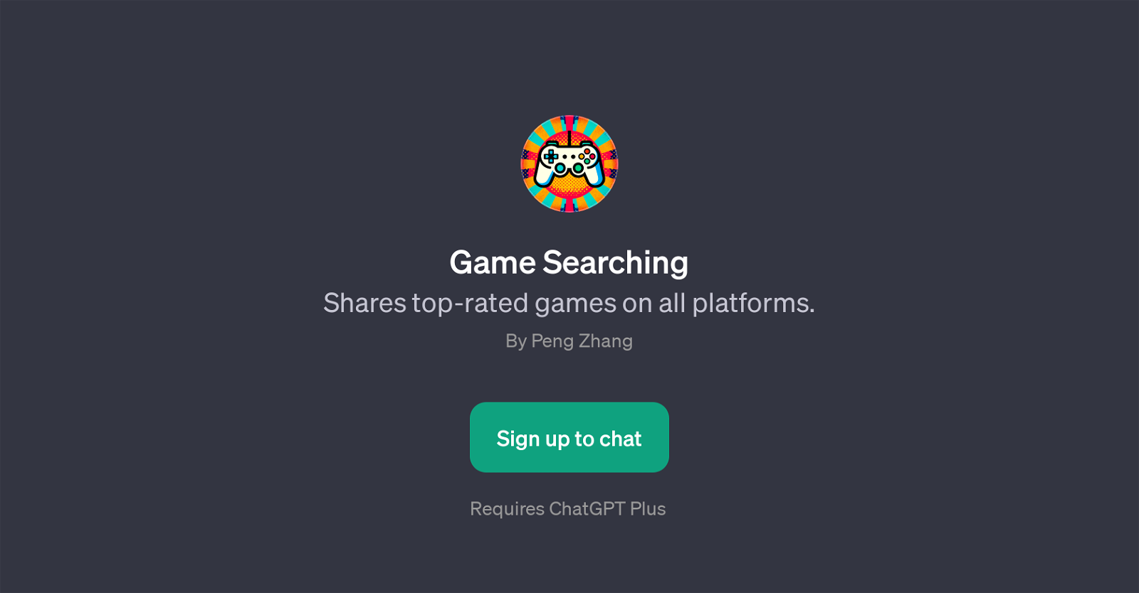 Game Searching website