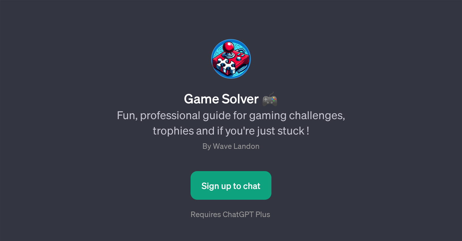 Game Solver website