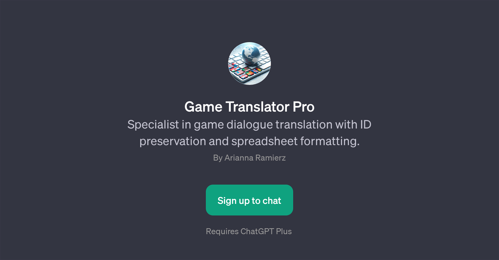 Game Translator Pro website