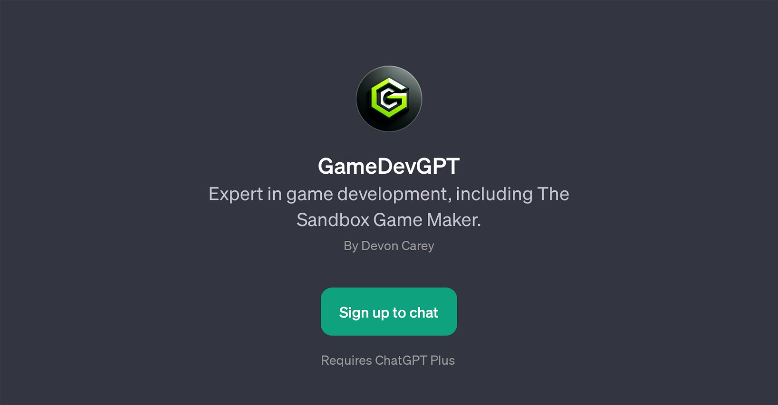 GameDevGPT website