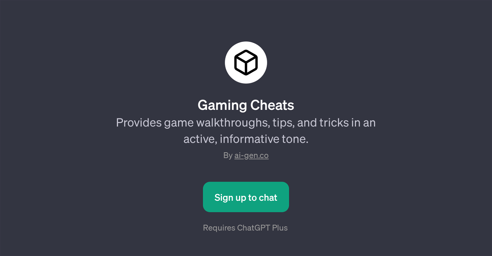 Gaming Cheats website