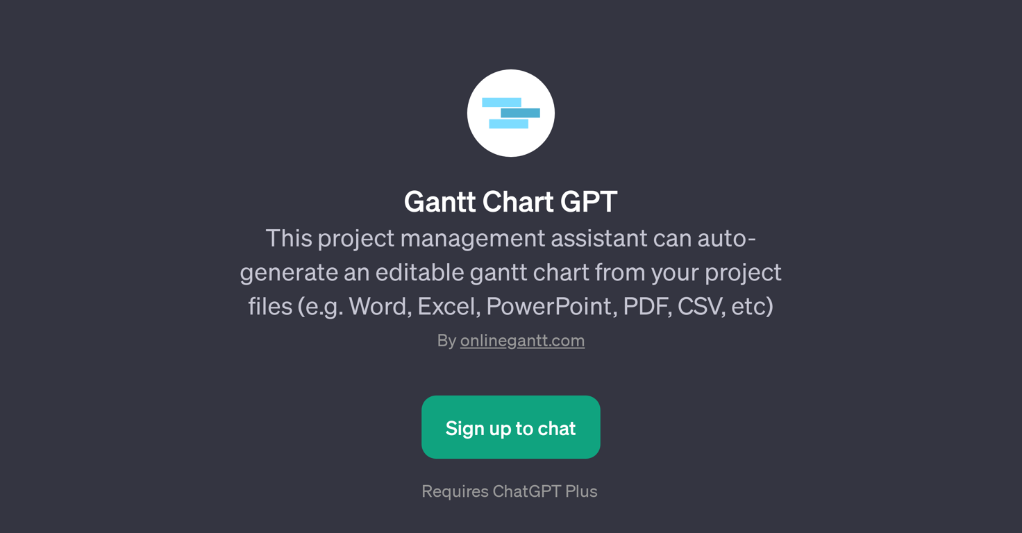 Gantt Chart GPT website