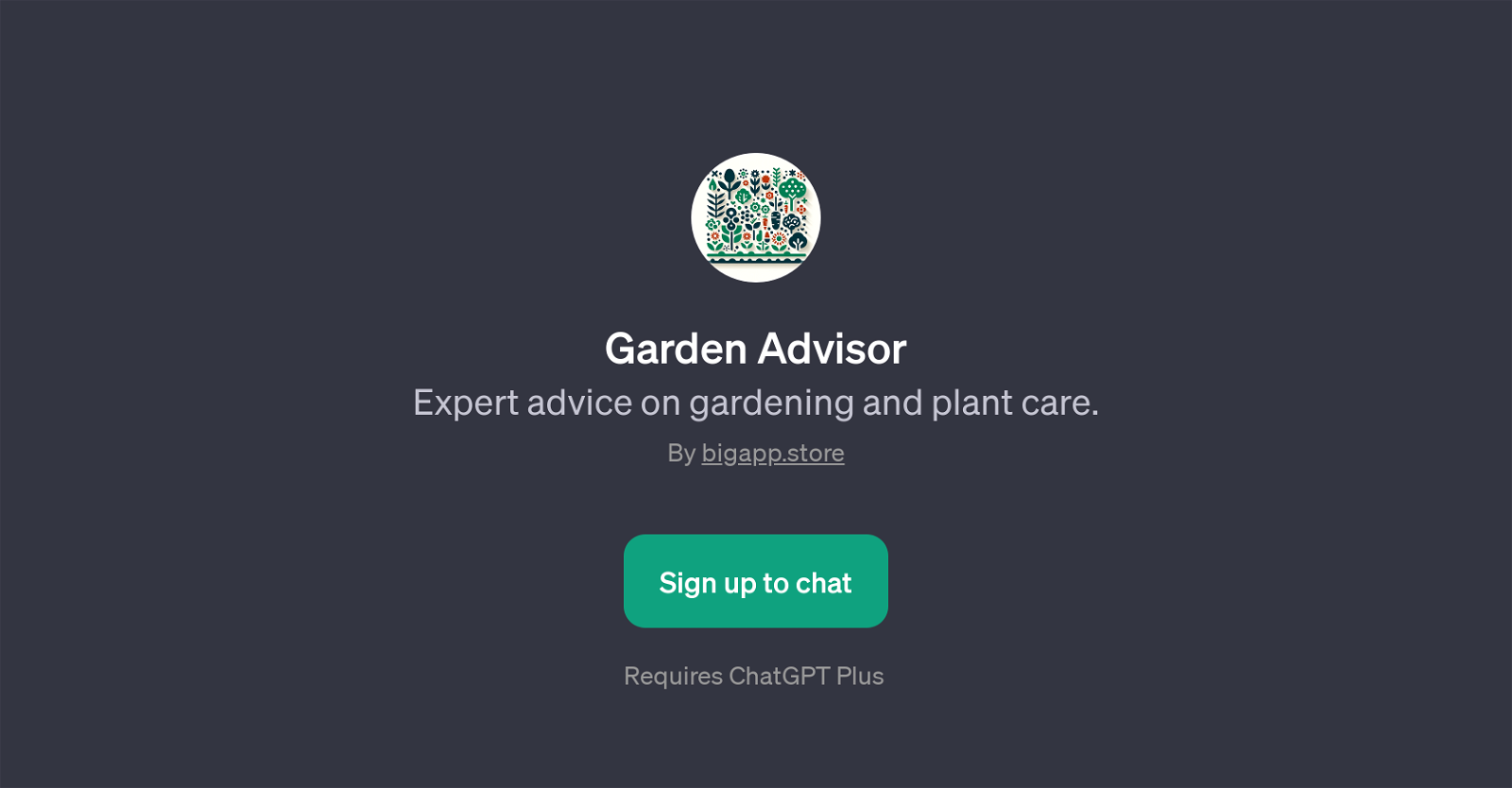 Garden Advisor website
