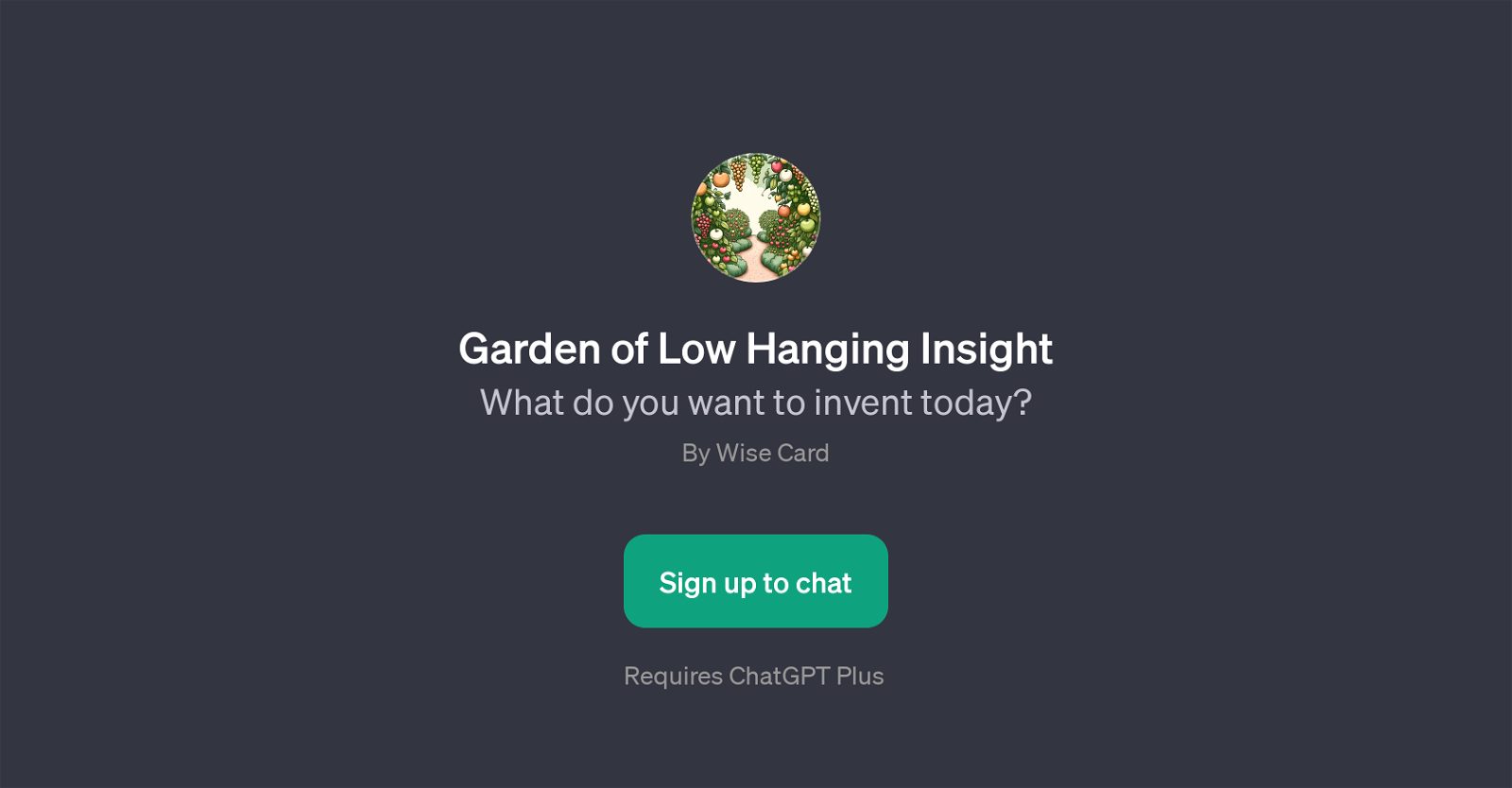 Garden of Low Hanging Insight website