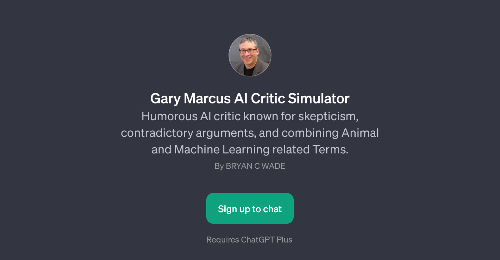 Gary Marcus AI Critic Simulator website