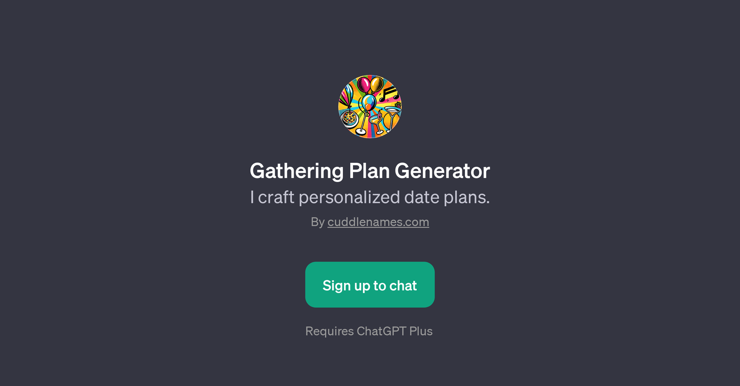 Gathering Plan Generator website