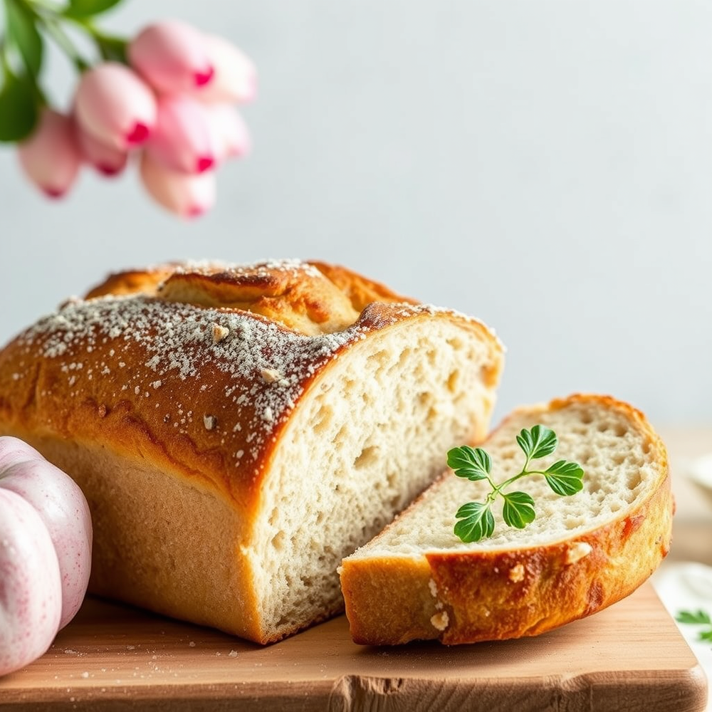 Gathering spring ingredients to make bread website
