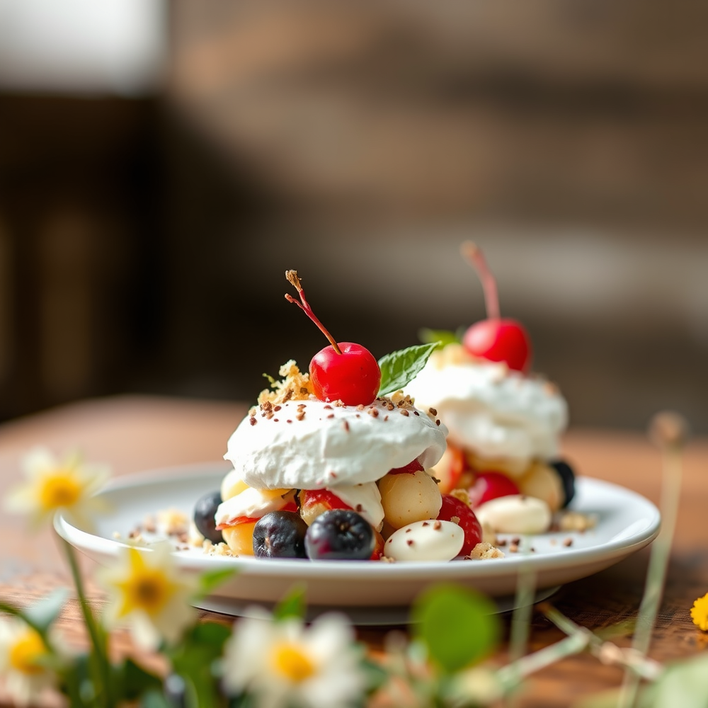 Gathering spring's bounty foraging for Eton Mess components and creative designs. website