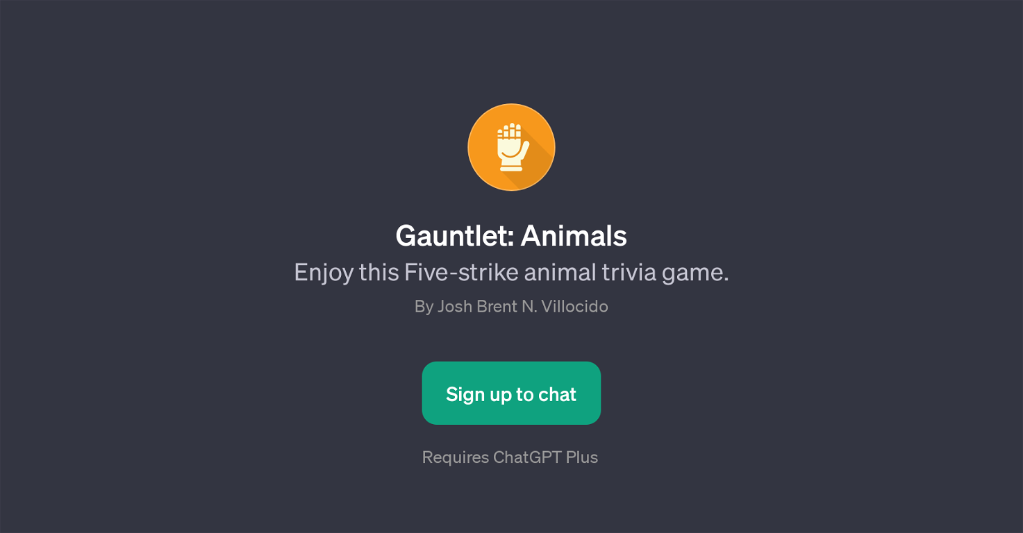 Gauntlet: Animals website