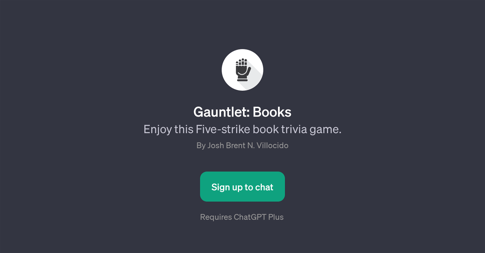 Gauntlet: Books website