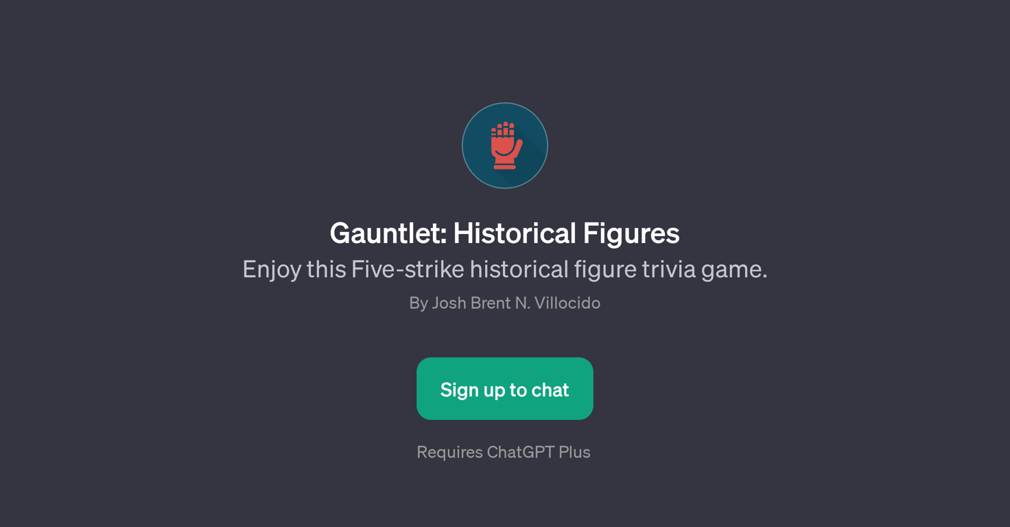 Gauntlet: Historical Figures website