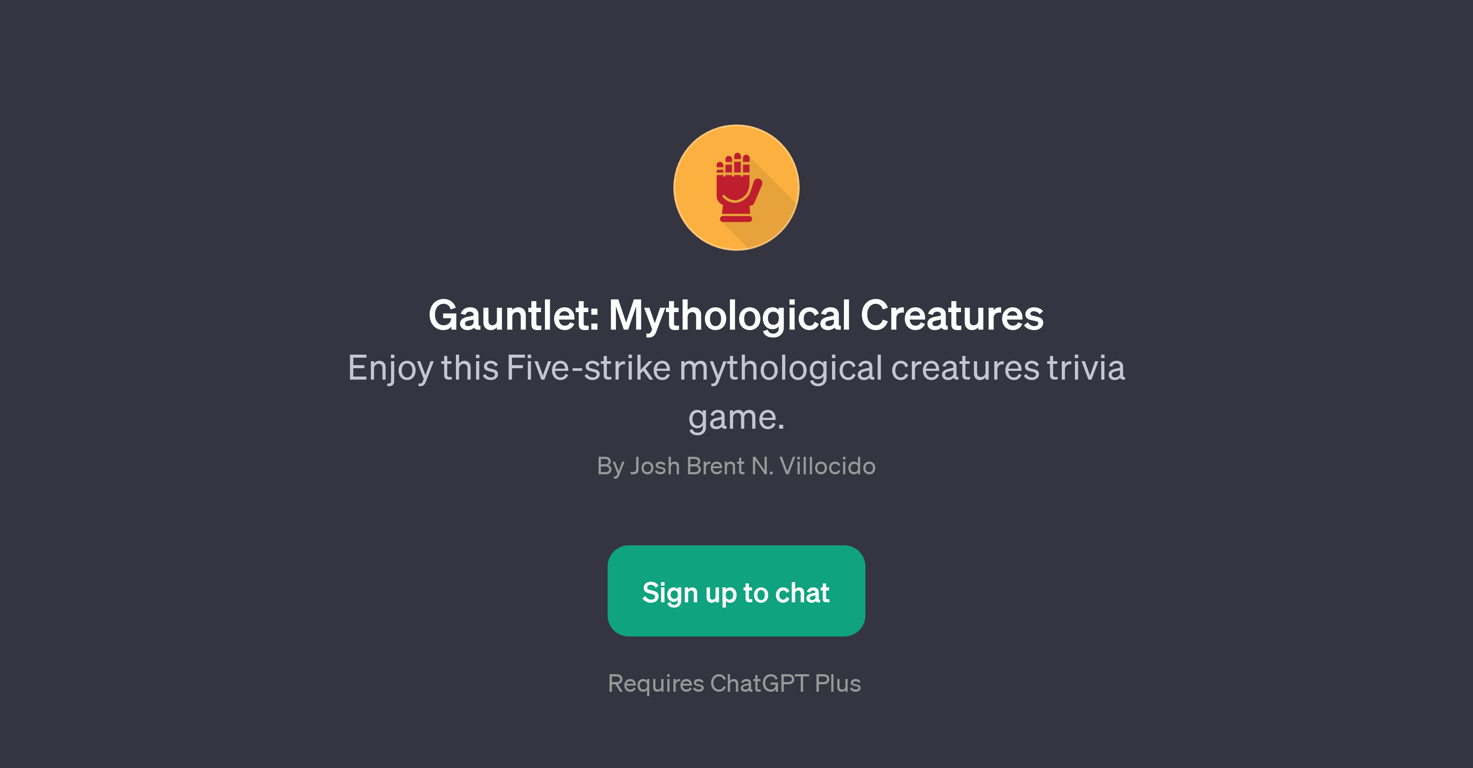 Gauntlet: Mythological Creatures website