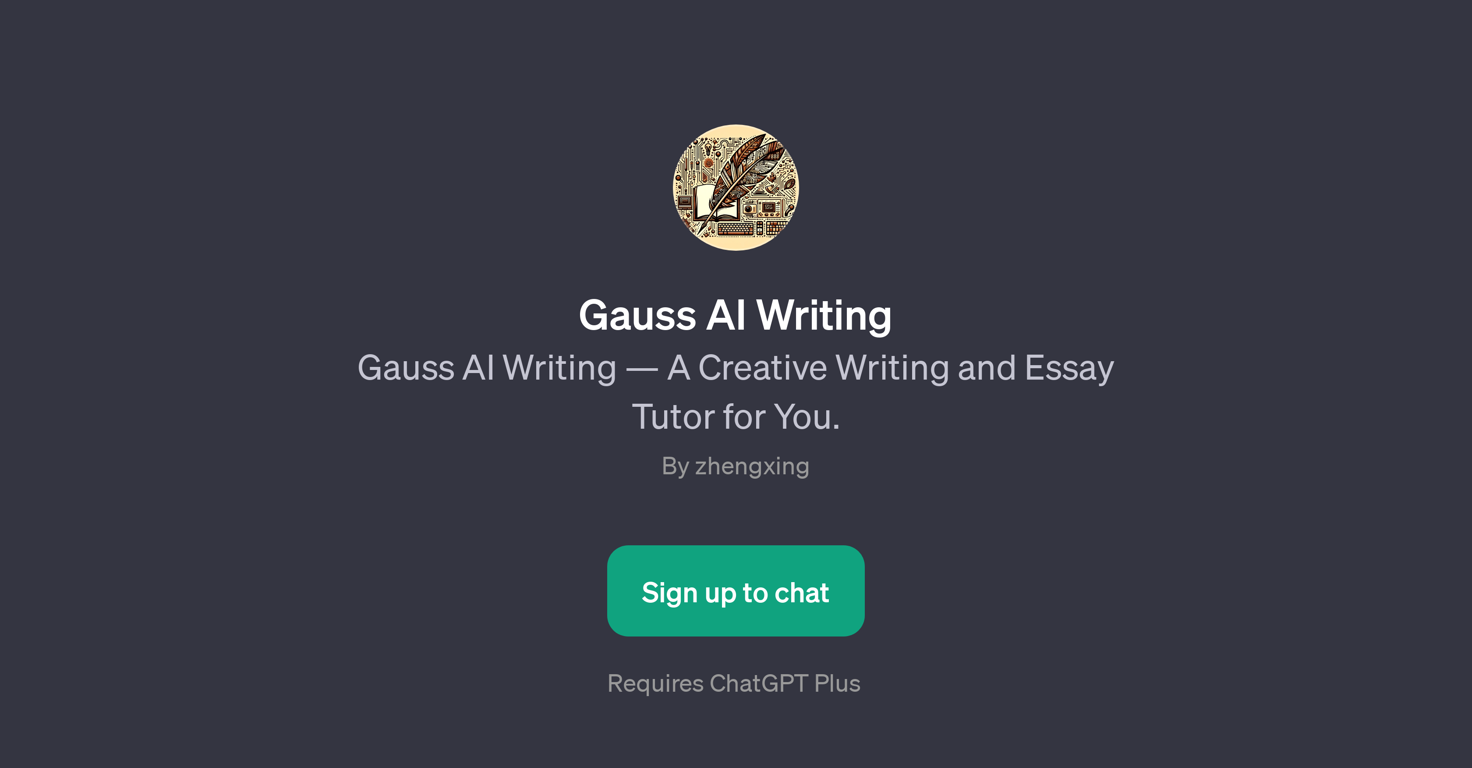 Gauss AI Writing website