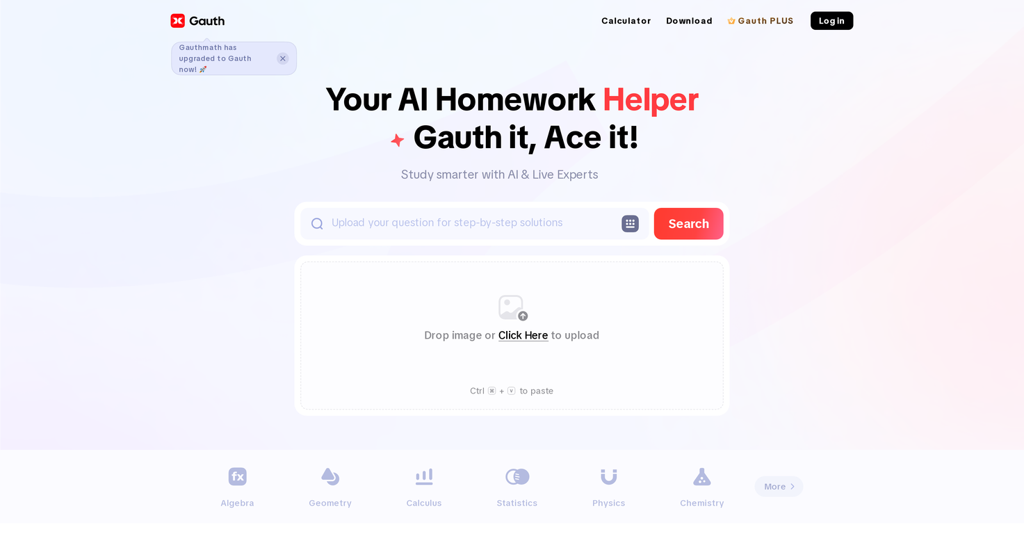 Gauth - AI Tool For Homework help