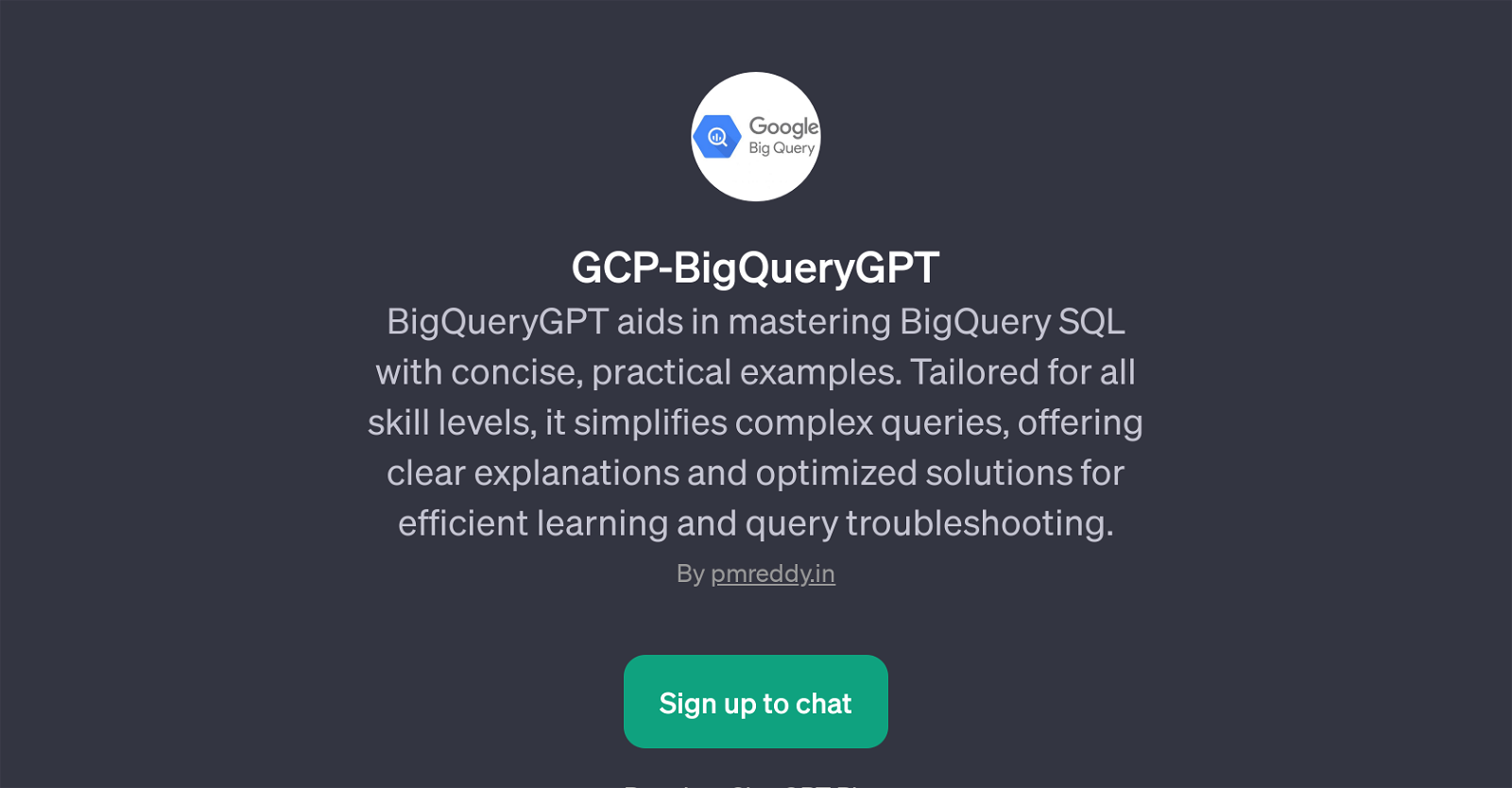 GCP-BigQueryGPT website