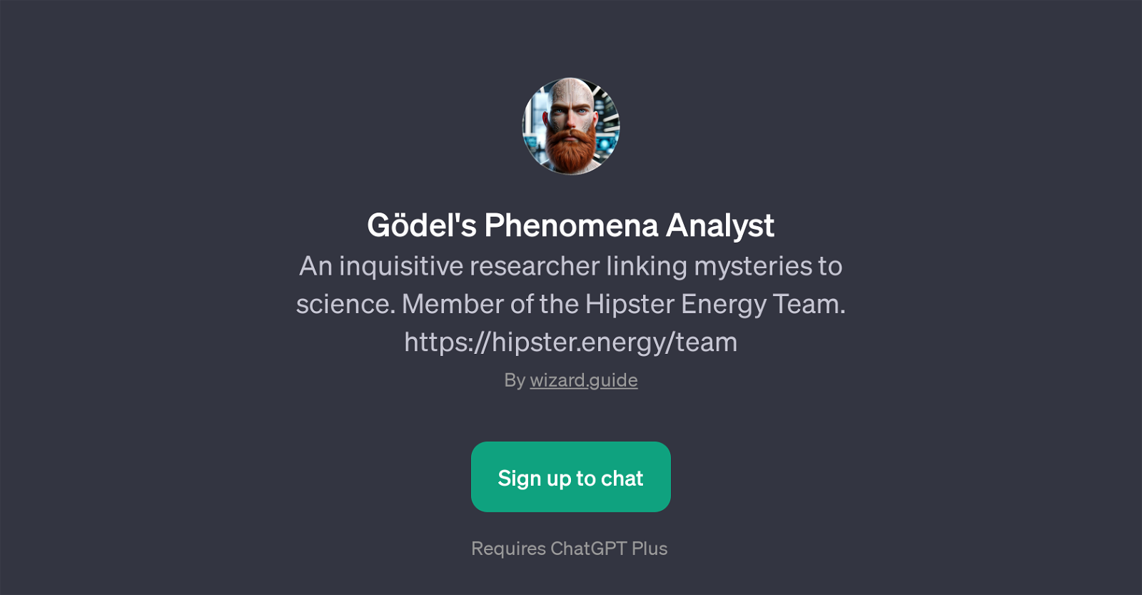 Gdel's Phenomena Analyst website