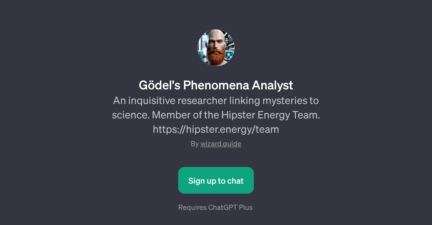 Gdel's Phenomena Analyst website