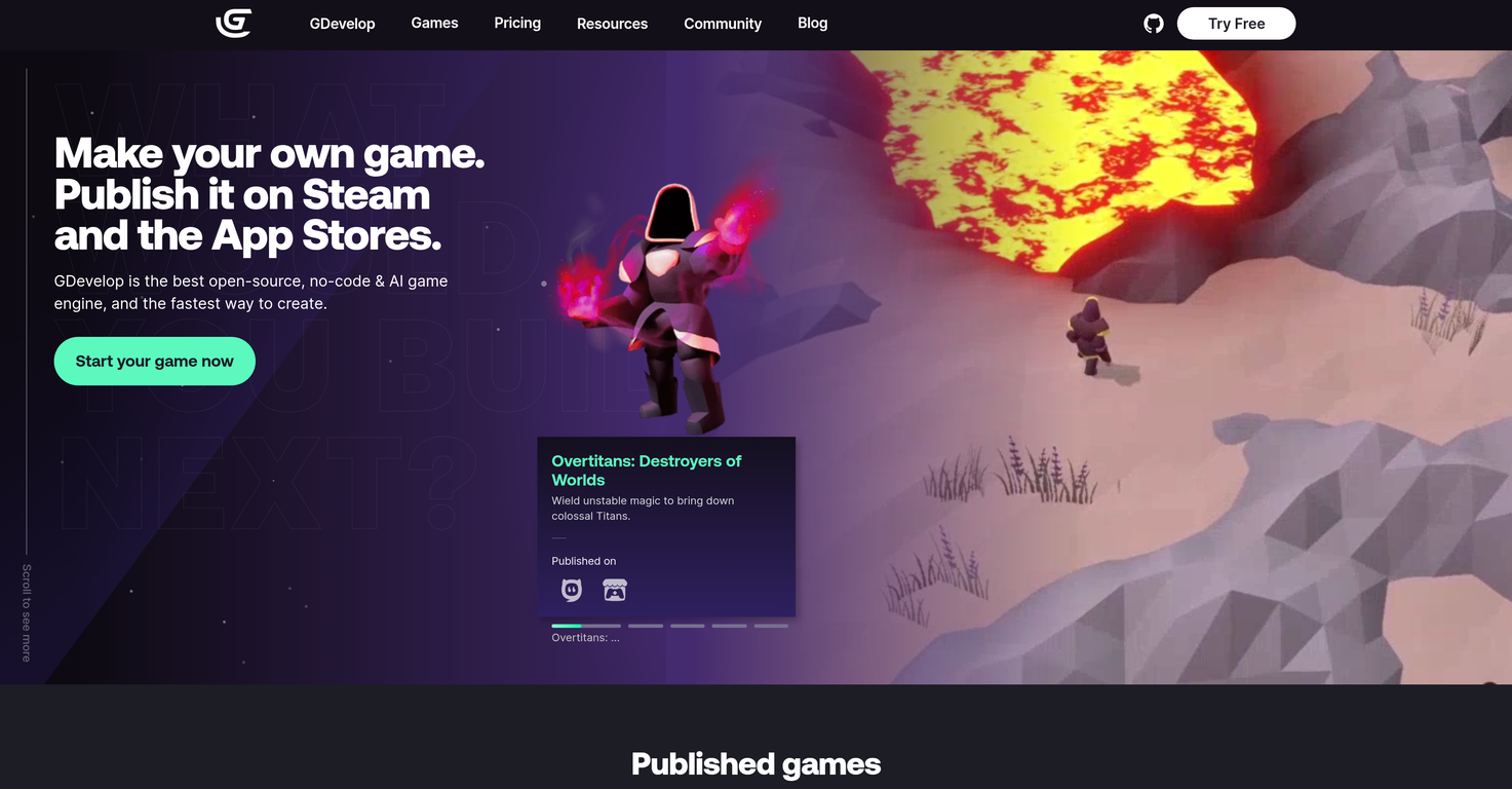 GDevelop website
