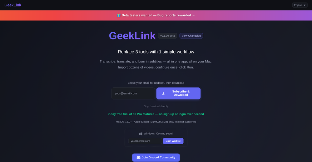 GeekLink website