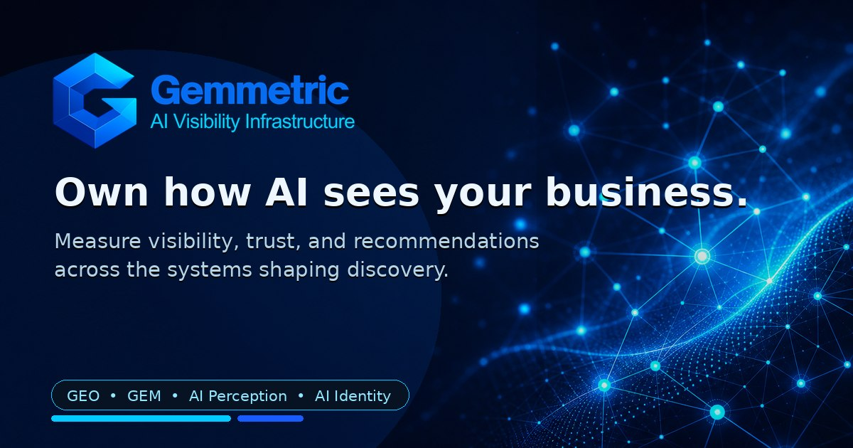 Gemmetric — 面向 agency/站点管理的 AI visibility infrastructure